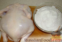 Фото приготовления рецепта: Курица на соли - шаг №1