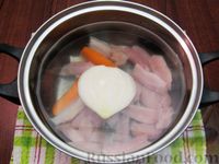 Фото приготовления рецепта: Куриный суп с гречкой - шаг №4