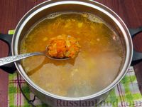 Фото приготовления рецепта: Куриный суп с гречкой - шаг №11