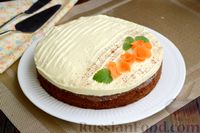 Фото к рецепту: Морковный пирог с сырным кремом