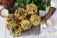 Фото к рецепту: Шанежки из песочного теста с картофелем и грибами