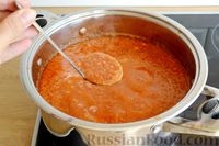 Фото приготовления рецепта: Аджика с помидорами, болгарским перцем и баклажанами (на зиму) - шаг №13