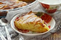 Фото к рецепту: Яблочный пирог "Чайная роза" на сметане