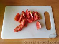 Фото приготовления рецепта: Овощной салат с баклажанами и пикантной заправкой «Шехерезада» - шаг №8