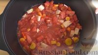 Фото приготовления рецепта: Овощной соус для макарон (на зиму) - шаг №6