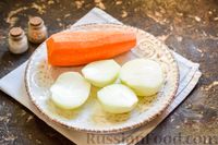 Фото приготовления рецепта: Салат с куриными сердечками, морковью и консервированным зелёным горошком - шаг №3