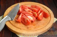 Фото приготовления рецепта: Куриный суп с помидорами и рисом - шаг №9