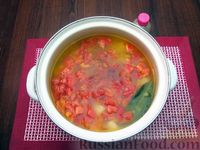 Фото приготовления рецепта: Суп из свинины с пшеном и помидорами - шаг №16