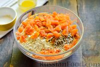 Фото приготовления рецепта: Десерт из моркови с курагой, овсяными хлопьями и семечками - шаг №5