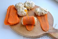 Фото приготовления рецепта: Рулетики из моркови с курицей и сыром - шаг №11
