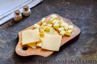 Фото приготовления рецепта: "Стейки" из цветной капусты с грибами и сыром, в духовке - шаг №7