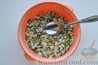Фото приготовления рецепта: Конвертики из лаваша с творогом, кукурузой, огурцом и зеленью - шаг №7