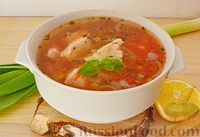 Фото к рецепту: Куриный суп с помидорами и булгуром