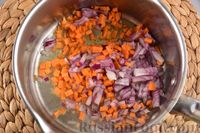 Фото приготовления рецепта: Овощной суп с тыквой и чечевицей - шаг №5