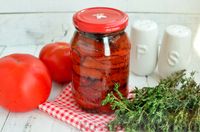 Фото приготовления рецепта: Вяленые помидоры в духовке (на зиму) - шаг №13