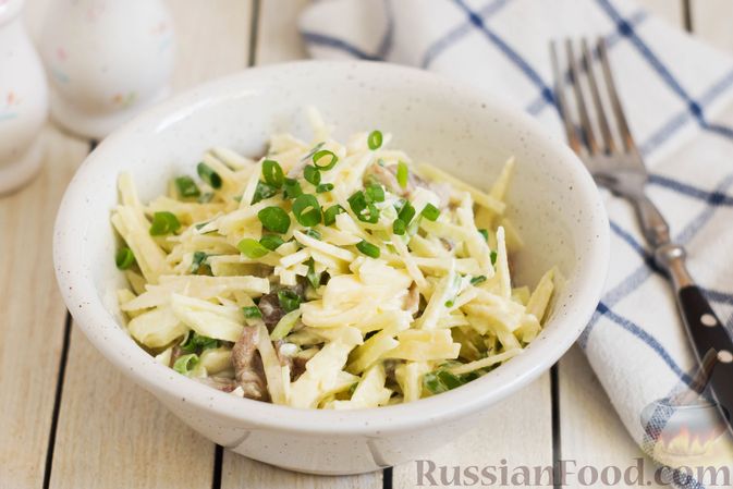 Рецепты салатов с маринованными маслятами