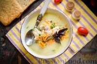 Фото приготовления рецепта: Куриный суп с овощами и сливками - шаг №11
