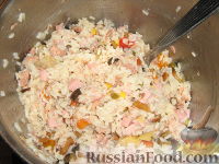 Фото приготовления рецепта: Рисовый салат "Летний" - шаг №6