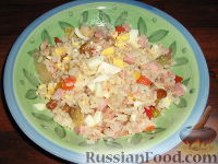 Фото приготовления рецепта: Рисовый салат "Летний" - шаг №7