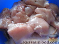 Фото приготовления рецепта: Шашлык куриный на сковороде - шаг №2