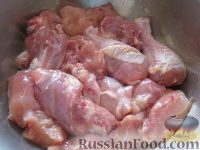Фото приготовления рецепта: Шашлык из курицы с перцем и уксусом - шаг №2