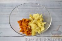 Фото приготовления рецепта: Тыквенные ньокки со сливочно-сырным соусом с ветчиной - шаг №8