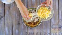 Фото приготовления рецепта: Блинные печёночные рулетики с грибами и морковью по-корейски - шаг №14
