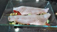 Фото приготовления рецепта: Сибас с овощами в духовке, с французским соусом вьерж - шаг №8
