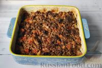 Фото приготовления рецепта: Запеканка из тыквы с мясным фаршем и помидорами - шаг №12