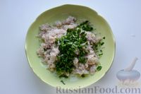 Фото приготовления рецепта: Гречневый суп с тыквой и рыбными фрикадельками - шаг №8