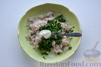 Фото приготовления рецепта: Гречневый суп с тыквой и рыбными фрикадельками - шаг №9