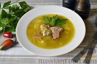 Фото приготовления рецепта: Куриный суп с тыквой и булгуром - шаг №13