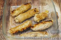 Фото приготовления рецепта: Мясные рулетики с сыром, маринованными огурцами и горчицей - шаг №14