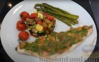 Фото приготовления рецепта: Сибас с овощами в духовке, с французским соусом вьерж - шаг №10