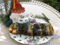 Фото приготовления рецепта: Рулеты из скумбрии с болгарским перцем, морковью и сыром - шаг №22