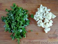 Фото приготовления рецепта: Лапша с тыквой, грибами и сыром - шаг №5