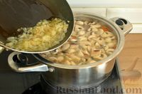 Фото приготовления рецепта: Суп с фрикадельками и шампиньонами - шаг №12