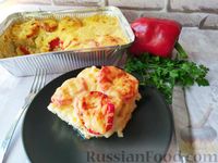 Фото приготовления рецепта: Запеканка из цветной капусты с помидорами и сыром (в духовке) - шаг №10