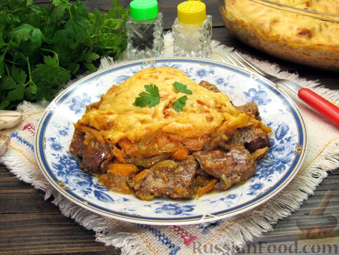 Печень с морковью и луком на сковороде за 15 минут - классический рецепт с пошаговыми фото