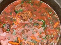 Фото приготовления рецепта: Запечённые рубленые котлеты из куриной печени в томатном соусе - шаг №15