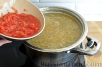 Фото приготовления рецепта: Суп с чечевицей и мясным фаршем - шаг №13