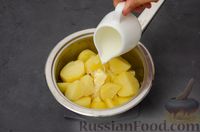 Фото приготовления рецепта: Картофельная запеканка с сёмгой и шпинатом - шаг №3