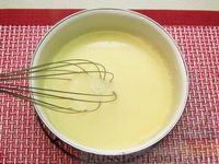 Фото приготовления рецепта: Сырный суп с куриными сердечками, булгуром и  консервированным горошком - шаг №12
