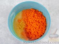 Фото приготовления рецепта: Морковный манник на кефире, с рисовой мукой - шаг №7