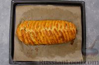 Фото приготовления рецепта: Творожный пирог-плетёнка с яблочной начинкой - шаг №15