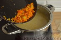 Фото приготовления рецепта: Куриный суп с картофельными ньокками - шаг №9
