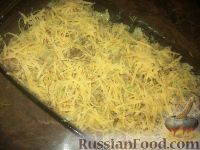 Фото приготовления рецепта: Запеканка из цветной капусты и грибов - шаг №8