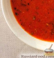 Фото к рецепту: Гаспачо из помидоров, огурцов и болгарского перца