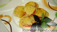 Фото приготовления рецепта: Запеченные баклажаны с сыром и помидорами - шаг №9