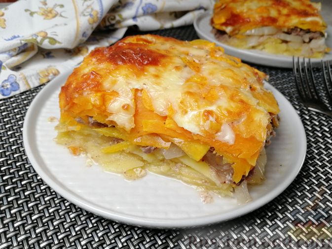 Запеканка с овощами и мясом с сырной корочкой – пошаговый рецепт приготовления с фото
